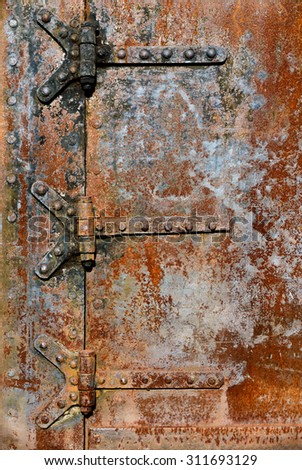 Rusty Metal Door backgrounds textures rusty metal door surface stock photo Rusty Metal Door backgrounds textures rusty metal door surface stock photo