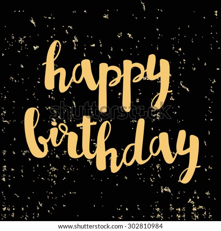 Gold Happy Birthday Stock Images, Royalty-Free Images & Vectors ...