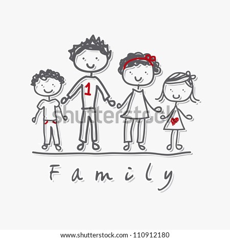 Stick Figure Family Stock Photos, Images, & Pictures | Shutterstock