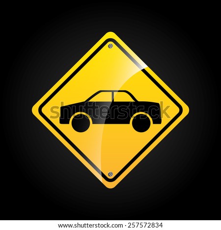 Race Drift Car Warning Sign Vector Stock Vector 68560960 - Shutterstock