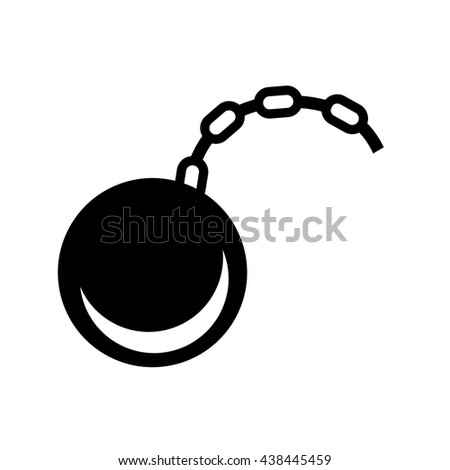 Shackle Slave Isolated Icon Design Stock Vector 438445459 - Shutterstock