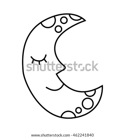 Cartoon Moon Stock Images, Royalty-Free Images 