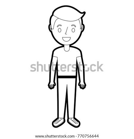 Standing Boy Outline Stock Images, Royalty-Free Images & Vectors ...