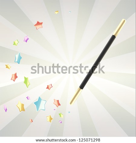 sand composition kinetic of Wand Stock Inside  Hat 105002252 Shutterstock Illustration Magician Stars Magic