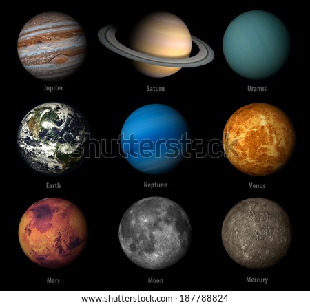 All Planets That Make Solar System Stock Photo 83985271 - Shutterstock