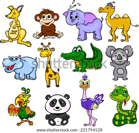 Cartoon Animal Stock Vector 63959011 - Shutterstock