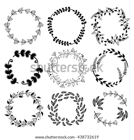 Rustic Frame Vector Stock Vector 438732619 - Shutterstock