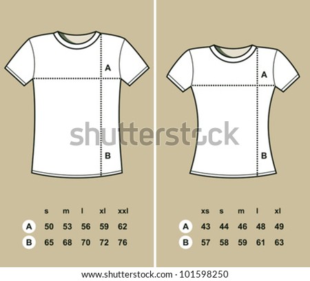 t shirt size vector Royalty Free Vectors Size & Images Images, Chart Stock