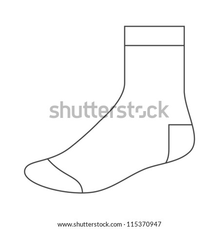 Socks Template Stock Images, Royalty-Free Images & Vectors | Shutterstock