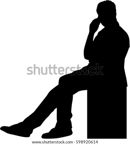 Sitting Man Stock Images, Royalty-Free Images & Vectors | Shutterstock