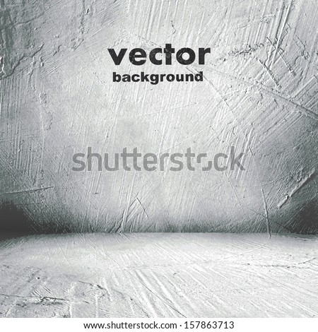 grunge retro vintage interior, vector background