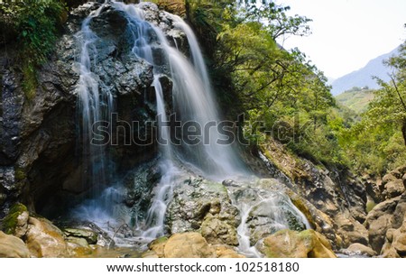 Cat Cat waterfall in Sapa, Vietnam