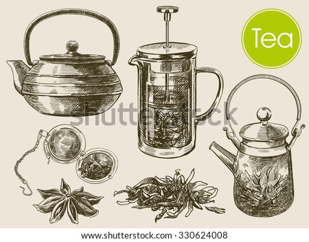 tea ceremony. beautiful background made by hand