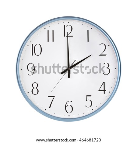 Isolated White Clock 10pm 10am Stock Photo 111950198 - Shutterstock