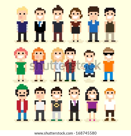 Pixel People Stock Photos, Images, & Pictures | Shutterstock