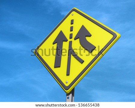 Merge Sign Stock Photos, Images, & Pictures | Shutterstock