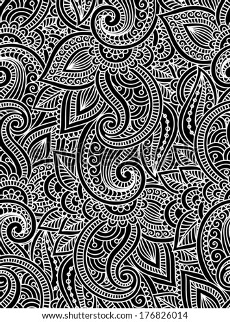 Abstract Paisley Pattern Stock Vector 125462717 - Shutterstock
