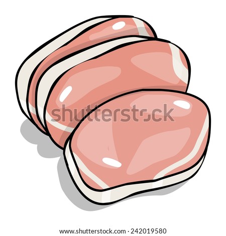 Raw Pork - stock photo