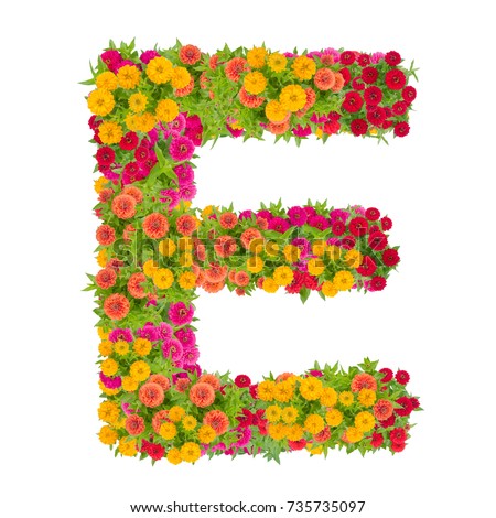 Letter E Made Of Flowers Stock Images, Royalty-Free Images & Vectors ...