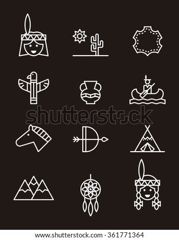 Apache Outline Stock Vectors & Vector Clip Art | Shutterstock