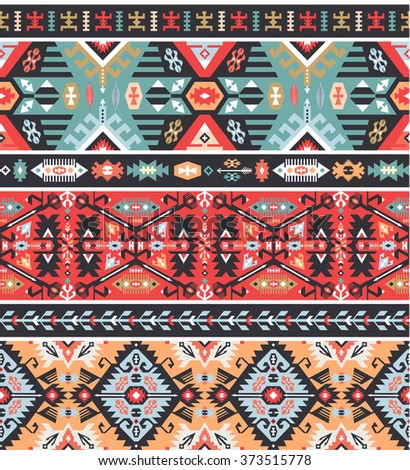 Seamless Pattern Peruvian Style Stock Vector 101753437 - Shutterstock