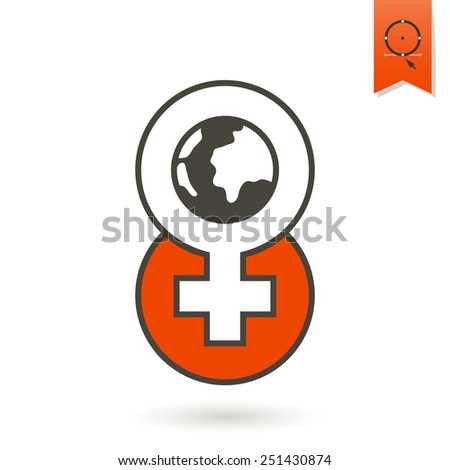 Design Element for International Women's Day March 8, Icon. Vector