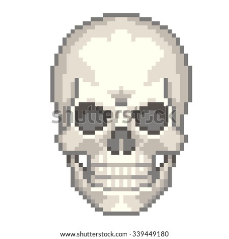 Pixel Skull Stock Images, Royalty-Free Images & Vectors | Shutterstock