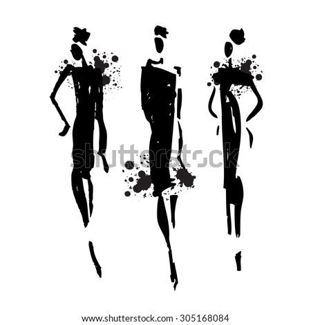 fashion illustration silhouettes model silhouette stock images royalty free images fashion illustration silhouettes model silhouette stock images royalty free images