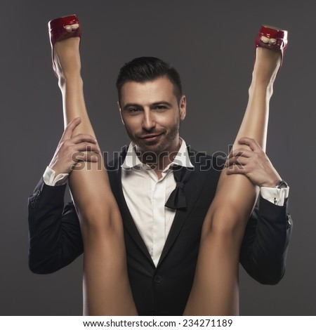 Girl spreading frozen images 57