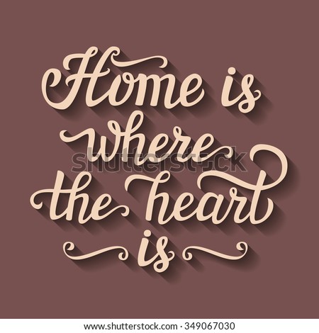 Paper Cut Calligraphic Script Home Is Where The Heart Paper Cut Calligraphic Script Home Is Where The Heart