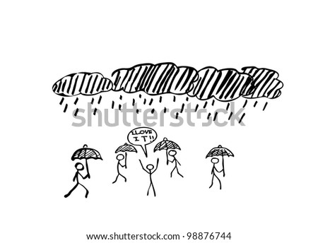  Rain Drawing Stock Images Royalty-Free Images Vectors 