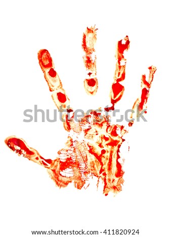 Bloody handprint Stock Photos, Images, & Pictures | Shutterstock