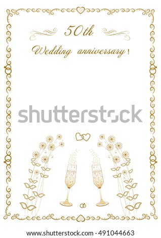  50th  Wedding  Anniversary  Stock Images Royalty Free Images 