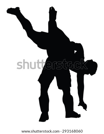 Silhouettes Gladiators Vector Illustration Stock Vector 82362919 ...