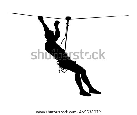 Extreme Sportsman Took Down Rope Man Stock Vector 465538079 - Shutterstock