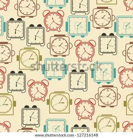 Old Clock Wallpaper Stock Illustration 124366393 - Shutterstock