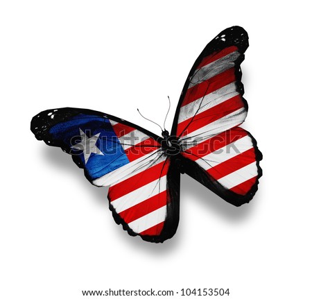 American Flag Butterfly Isolated On White Stock Illustration 96938933 ...