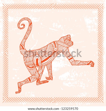 Chinese Zodiac Sign Monkey