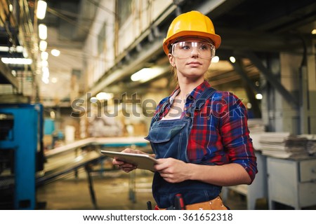 Factory female worker