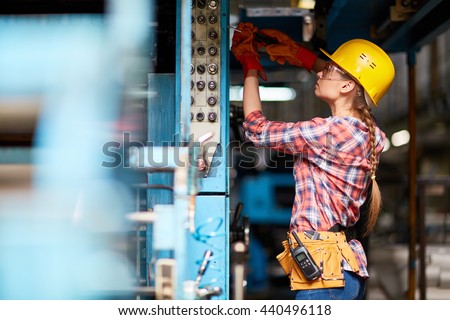 Female technician