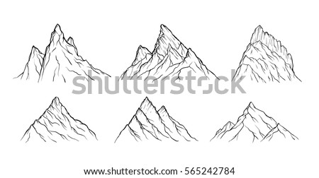 Mountain Outline Stock Images, Royalty-Free Images & Vectors | Shutterstock