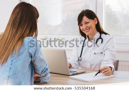 Doctor and patient discussing