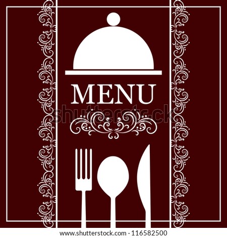 Restaurant Menu Invitation Card Stock Vector 48426046 - Shutterstock