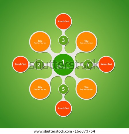 Presentation Business Infographic Template 5 Options Stock Vector ...