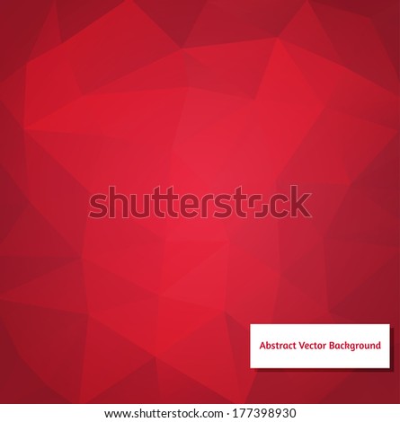 Abstract vector polygonal background for Your design