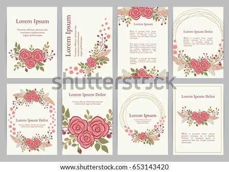 wedding invitation set templates