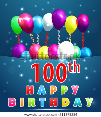 100th Birthday Stock Images, Royalty-Free Images & Vectors | Shutterstock