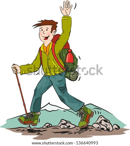 Cartoon Hiker Stock Images, Royalty-Free Images & Vectors | Shutterstock