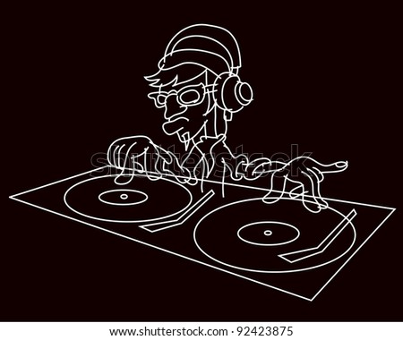 Stock Images similar to ID 96853606 - stencil turntable