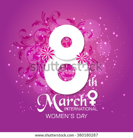 International Woman's Day Design / Happy Women's Day greeting card, gift card